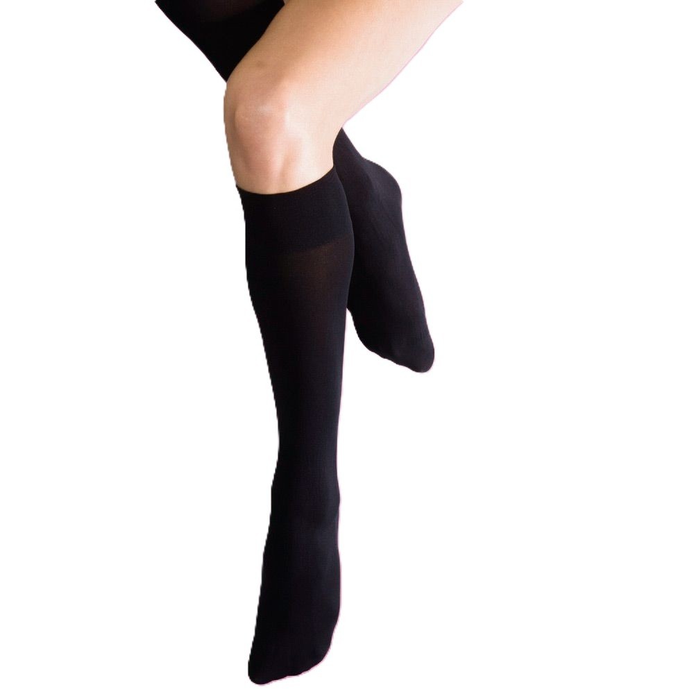Silky 70 Denier Soft Opaque Knee Highs Trouser Socks | Black | One size | 1 Pair