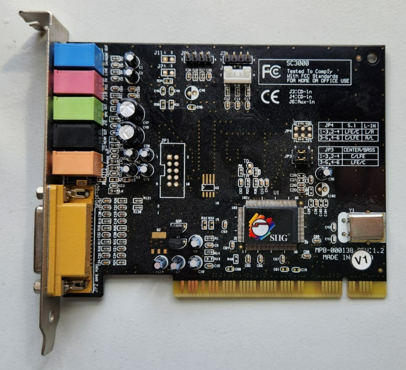 SIIG SC3000 5.1 PCI Sound Card