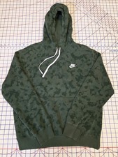 Nike Camo Hoodie Green Camouflage Medium