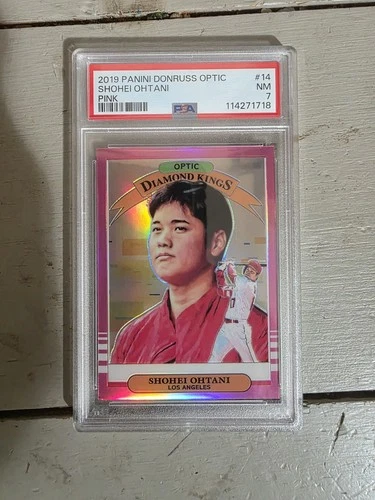 2019 Donruss Optic Shohei Ohtani Diamond Kings Pink #14 PSA 7