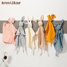 Muslin Baby Comfort Towel Cotton Comforter Blanket Soft Newborn Sleeping Dolls K