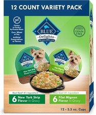Blue Buffalo Delights Natural Adult Small Breed Wet 3.5 Ounce (Pack of 12)  10.52 per gallon