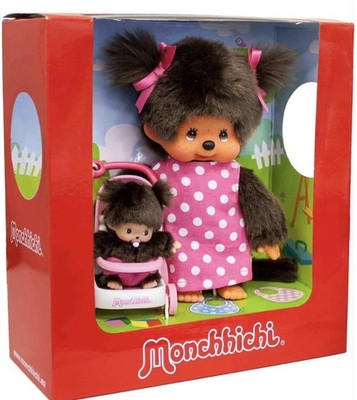 Original Sekiguchi Monchhichi Mother with Child in Stroller From   Germany 8 