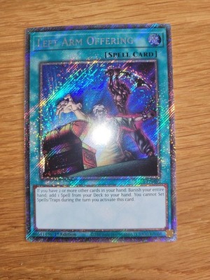 Left Arm Offering RA04-EN086 Platinum Secret Rare English 1st Edition