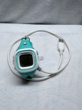 Garmin Forerunner 15 GPS Teal/White Wrist Watch With Charge Works