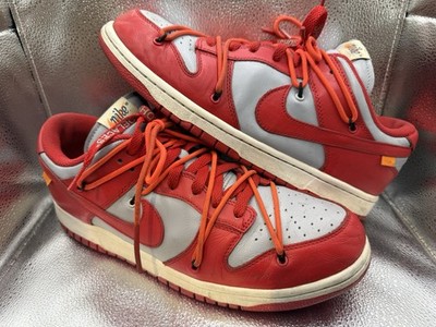 Nike Dunk Low x OFF-WHITE University Red 2019 Size 11.5 Guaranteed Authentic!