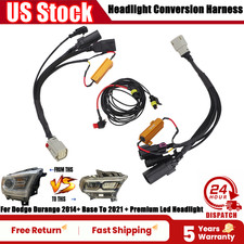 For Dodge Durango 2014+ Base To 2021 + Premium Led Headlight Conversion Cables