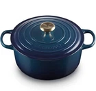 Le Creuset - 7L (7.25 QT) MARSEILLE Blue Enamel Cast Iron Round  Oven---9203
