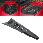 Gloss Black Flash Rear Window Applique Louver Cover For Corvette C8 Coupe 2020+