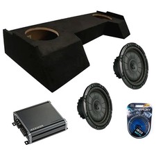 Kicker Bundle Fits 19-25 Dodge Ram Crew 43CVT104 10" Subwoofer w/ 46CXA8001 Amp