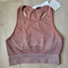 NWT Fabletics Ombre Seamless Low Impact Bra Mahogany Size Small - 44.95 New