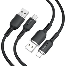 SUNGUY USB to USB C Cable for iPhone 17/16/15 Pro Max/Plus 1FT [2 Pack], Car Car