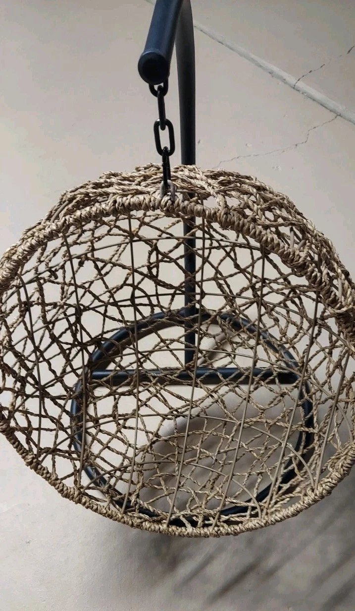 RATTAN WICKER PET BED FOR SMALL CAT OR DOG SWINGING CHAIR HAMMOCK