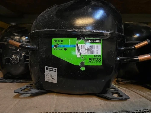 NF7FK Secop 105G5728 Danfoss Hermetic Refrigerator Compressor 115V