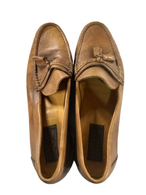 Mercanti Fiorentini Italian Leather Loafers Brown Slip On Dress Shoes Size 13 M Size 12 Vintage MERCANTI FIORENTINI Brown Leather Loafers  main image 4