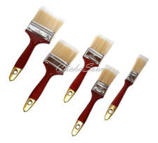 Paint Brush Set Wooden Handle Decorating Painting Painters DIY Brushes 5pc