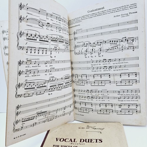 1940 Vocal Duets Secular W/ Piano Sheet Music Books Victor Prahl E.C. Schirmer - Picture 7 of 14