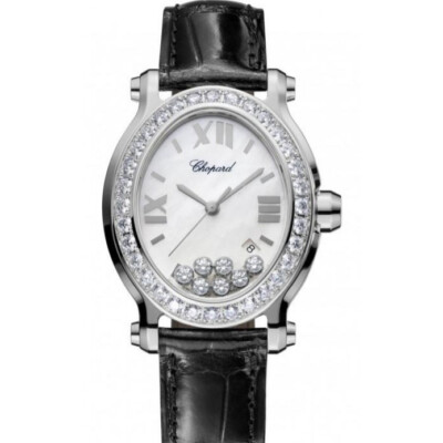 New Chopard Happy Sport Oval 278546-3002 Ladies Diamond Watch !!!