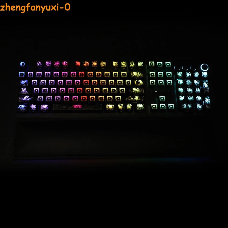 104Keys League of Legends RGB Keycaps Compatible with Corsair K70 Razer Cherry - Image 2 of 4