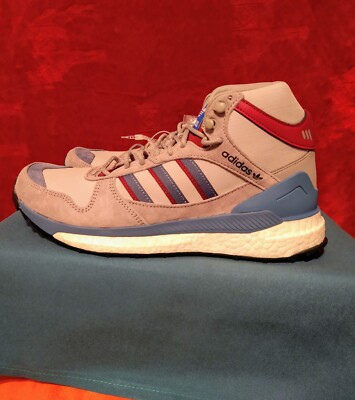 New Adidas Marathon Free Hiker Human Made Mens Grey Blue Boots-  US Size 8