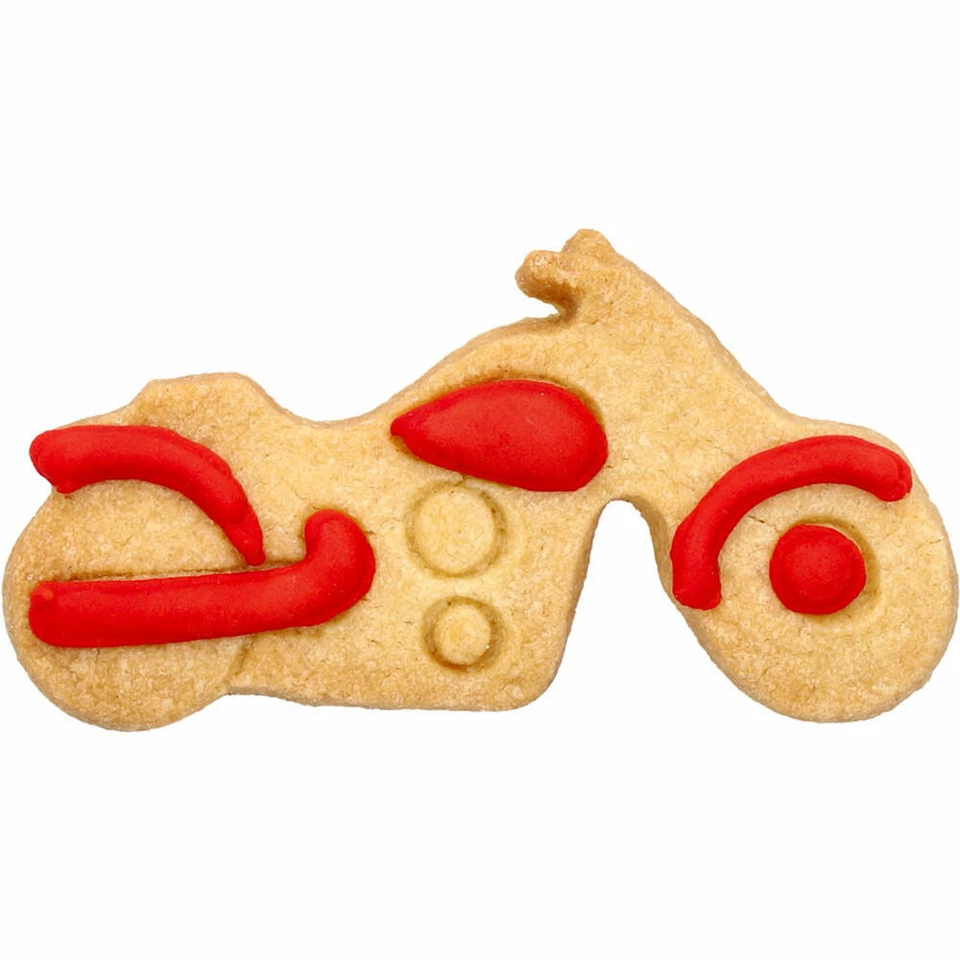 Birkmann Ausstechform Motorrad Ausstecher Plätzchenform Plätzchen Edelstahl 8 cm - Bild 3 von 3