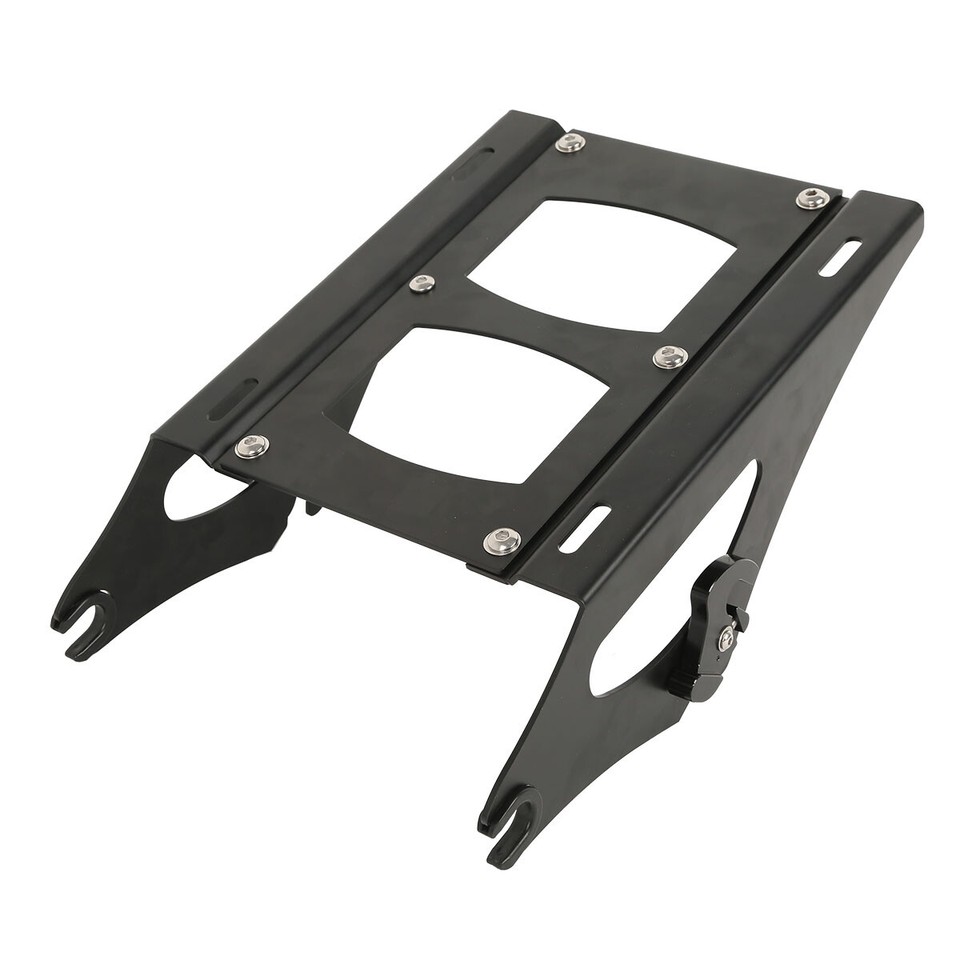King Trunk Luggage Backrest & Rack For Harley Electra Glide 1997-2008 - Black ABS Plastic With Metal Rack