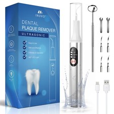 Ultrasonic Plaque Remover for Teeth /1800mAh battery/ LED light/ IPX5 Waterproof