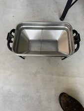 Farberware Edelstahl Elektrischer Offener Herd Grill Drehspieß Körper und Tropfschale