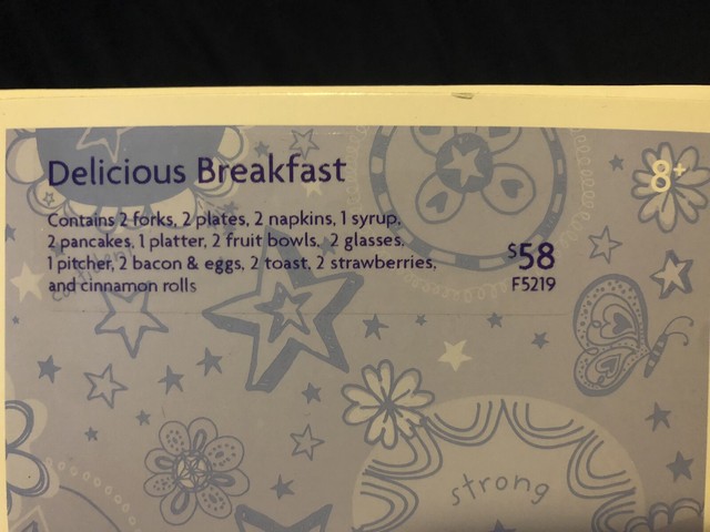 american girl waffle breakfast set