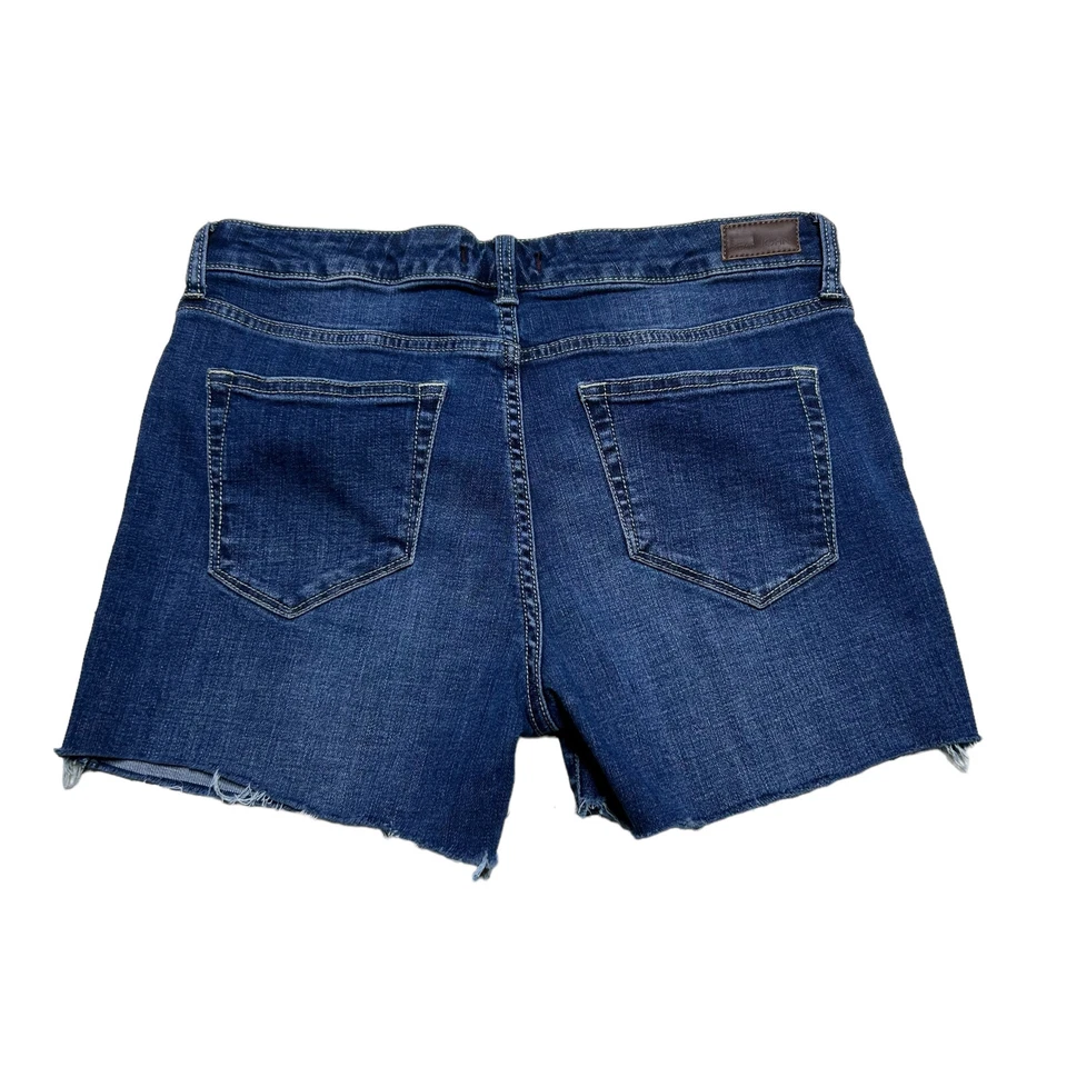 Dear John Joyrich Skinny Jean Shorts Womens Size 28 Cut Off Stretch Blue Denim - Image 2 of 4