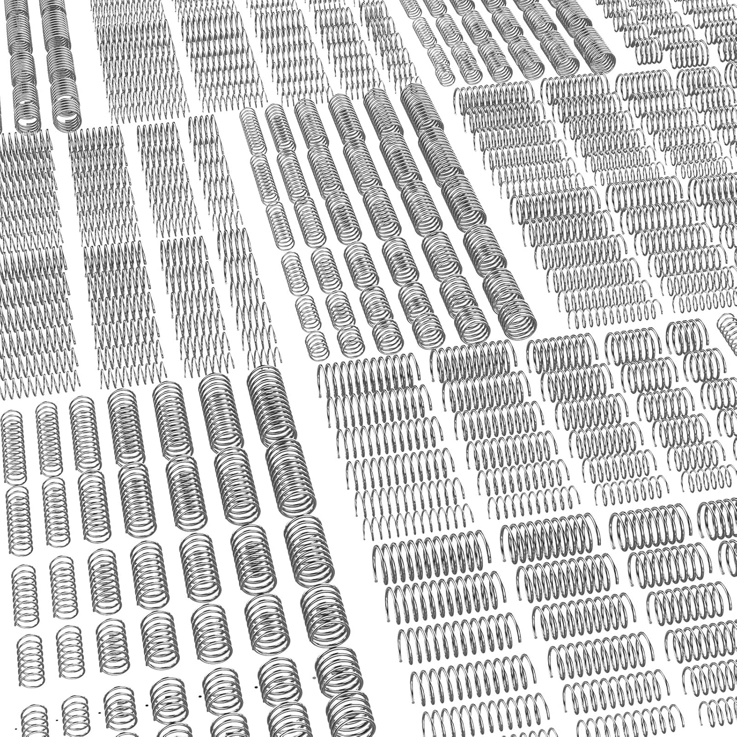 280-Piece Stainless Steel Spring Assortment Kit with 30 Sizes of Compression Springs