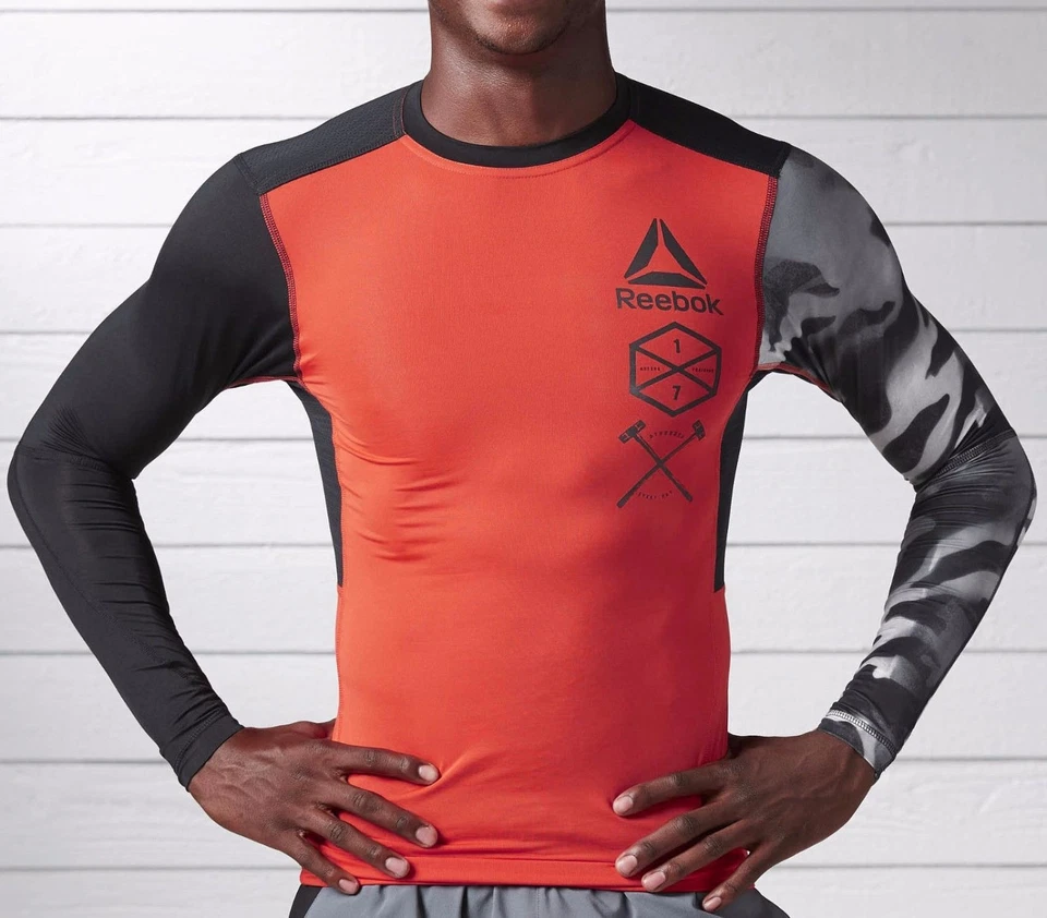REEBOK PERFORMANCE ACTIVCHILL COMPRESSION BASELAYER SHIRT TOP - Image 3 of 4