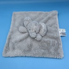 Koala Baby Gray Elephant Lovey Security Blanket Plush Rattle 15x15" 2015 Soft