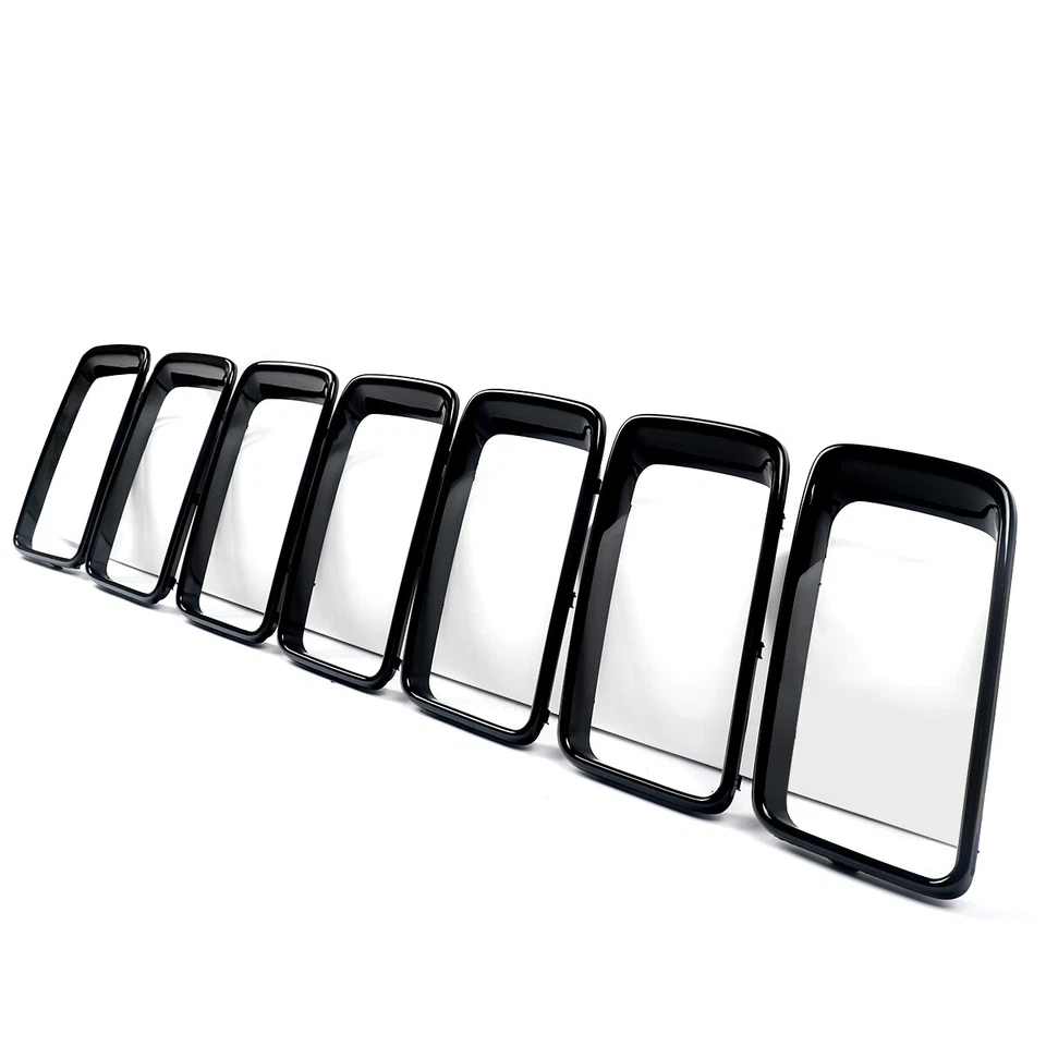 Grille Insert 2014-2016 Grand Cherokee 7 Pc Grille Black Surrounds Only Grille Inserts