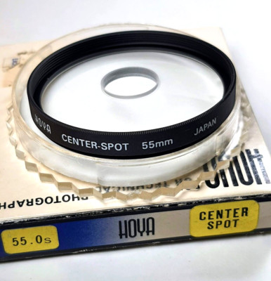 55mm Hoya Center Spot CS Lens Filter Japan Genuine New Round Clear Center-Spot