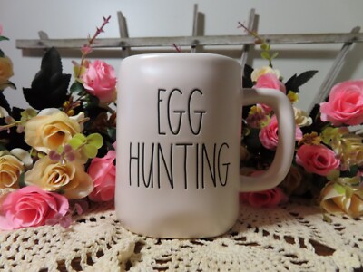 Rae Dunn Easter Coffee Mug Ceramic Egg Hunting Ltd. Edition Artisan Collection