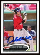 2012 Topps Pro Debut VINCENT VINNIE CATRICALA Signed Card autograph MARINERS aut