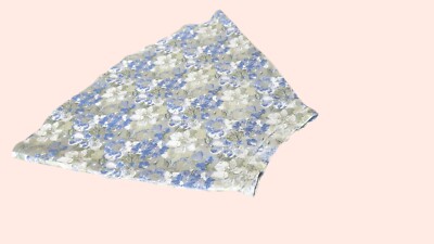 iridescent blue green embossed textured brocade fabric floral pattern midi skirt
