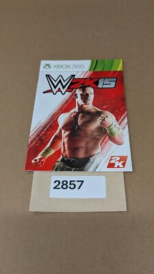 WWE 2K15 -  Xbox 360 - Manual Only **NO GAME!