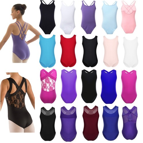 Girls Gymnastics Ballet Dress Kids Leotard Tutu Skirt Dance Ballerina Costume