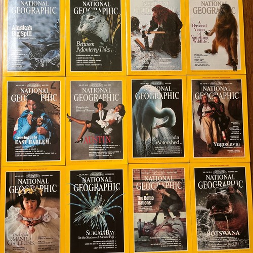 National Geographic Magazines 1990-1999 Vintage Print Ads; YOU PICK Issues! - Picture 3 of 58