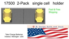 2-Pack  Single cell  17500   Lifepo4 / Li-ion    Battery Holder  Free Shipping