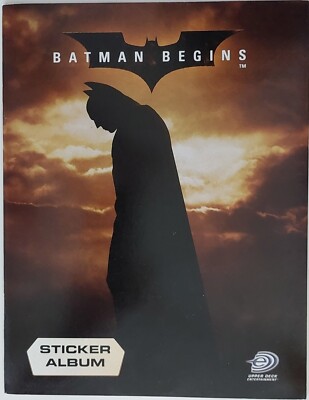 Upper Deck Batman Begins (2005) Sticker Album vollständig mit Poster Top Zustand