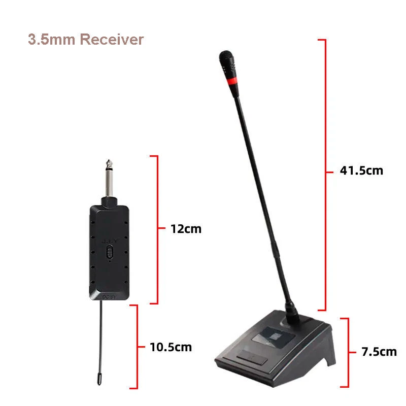 Multifunction Gooseneck Microphone Wireless Omnidirectional Conference Desktop - Image 2 of 4