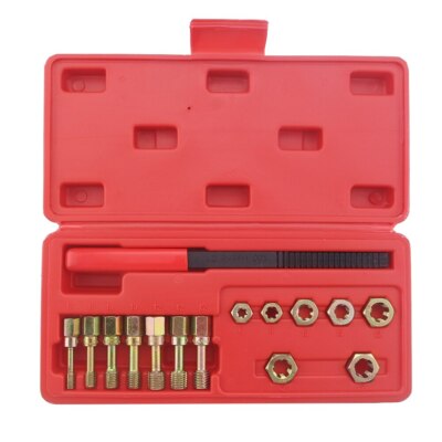 15Pcs Rethread Reapir Tools Kit Metric Thread File Metric Rethreader ...