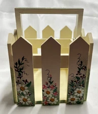 Home INterior GArden GAte Wood BAsket