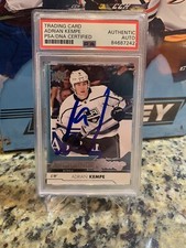 Adrian Kempe Signed 2017-18 Upper Deck Young Guns Card #210 Psa/Dna LA Kings