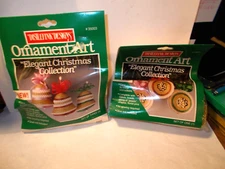 2 VTG Ornament Art"Elegant Christmas Collection" Distlefink Designs 3 BELLS/BALL