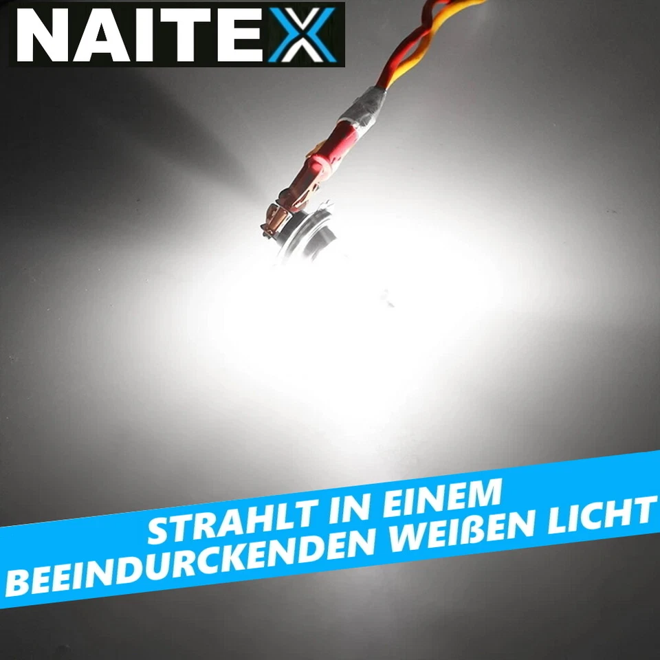 NAITEX SUPER WHITE H7 8500K 55W HALOGEN LAMPEN XENON LOOK EFFEKT BIRNEN LEUCHTEN - Bild 3 von 4