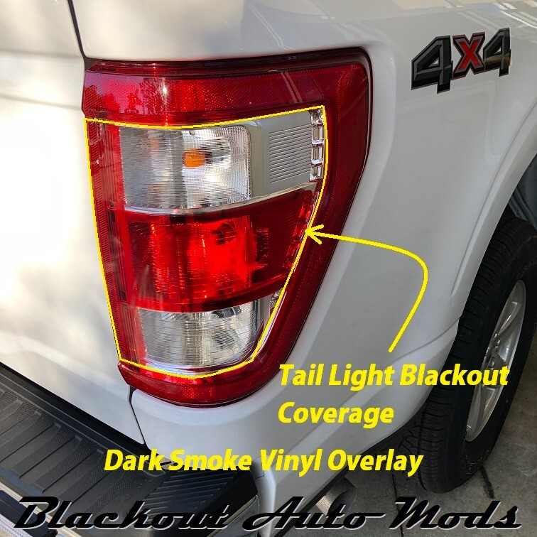 For 20212023 Ford F150 Tail Light Blackout Kit Precut Smoked Vinyl